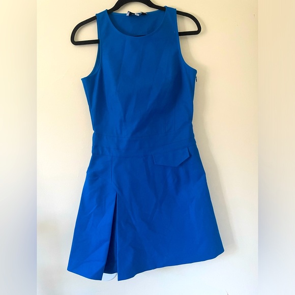 DEREK LAM 10 CROSBY Electric Blue Sleevless Dress - Picture 2 of 9